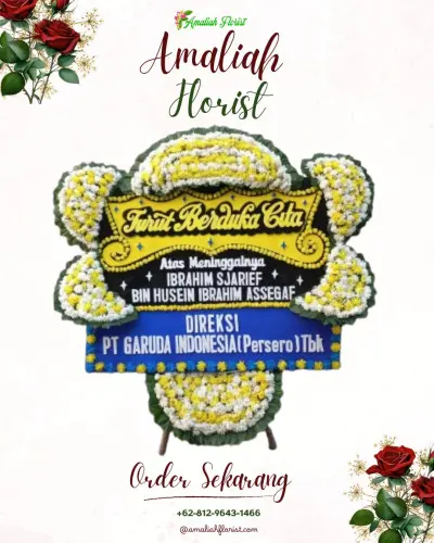 Papan Bunga Duka di Sukoharjo