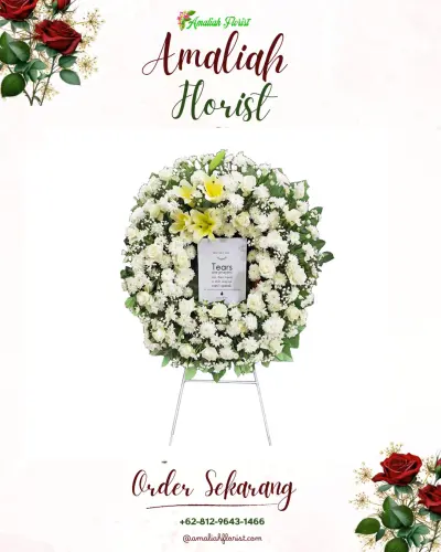 Krans Bunga Duka Cita di Sukoharjo